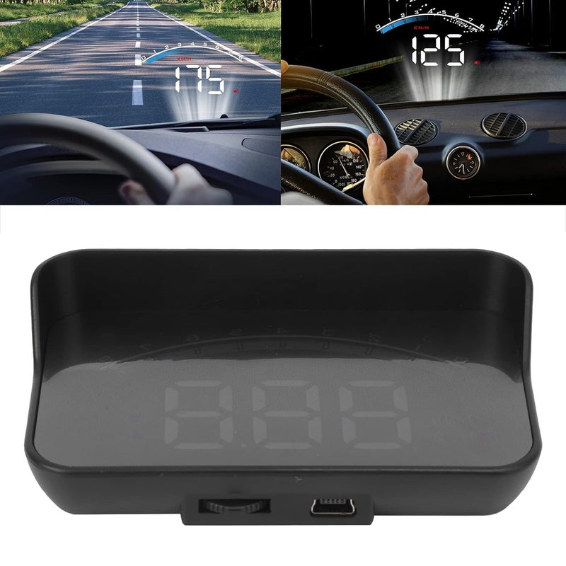 Ymiko جهاز عرض رأس السيارة عالي الدقة OBD HUD لجهاز عرض الزجاج الأمامي مع إنذار أمان تجاوز السرعة للمركبات المتوافقة مع معايير OBDII - Image 2